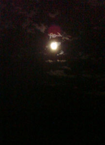 midnight moon over Torrey Pines
