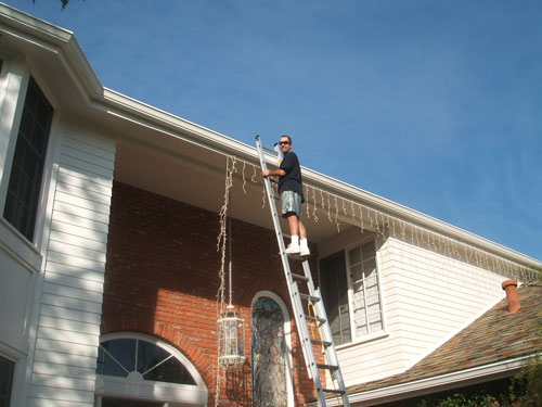 lighting the house