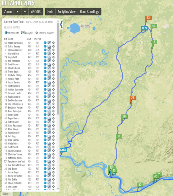 Iditarod 2015: 3/13/15 01:30 AM